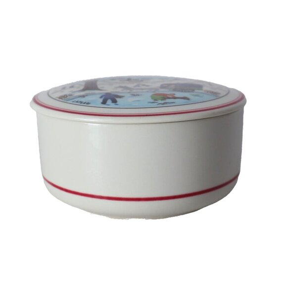 Vintage Villeroy and Boch Trinket Box Signed Laplau Design Naif Candy Dish - Picture 3 of 5